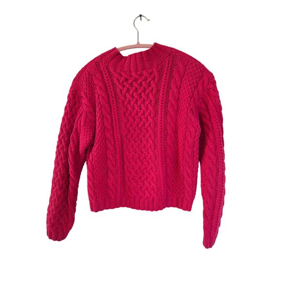 Ann Taylor Sweaters - Ann Taylor women's Cotton Pink crop sweater size small